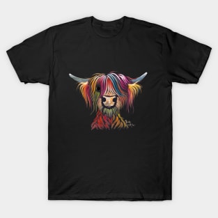 SCoTTiSH HiGHLaND CoW ' OLiVeR ' BY SHiRLeY MacARTHuR T-Shirt